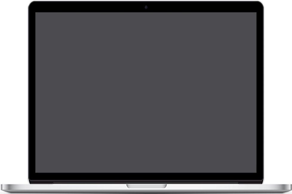 Rocket Booster Media Web Design Portfolio - Blank Laptop Screen for Demo