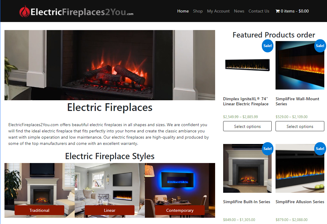 electric fireplaces